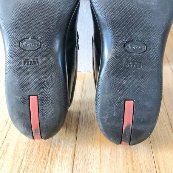 Prada Vibram Loafers men’s size 9 1/2 made in Italy - Picture 6 of 8